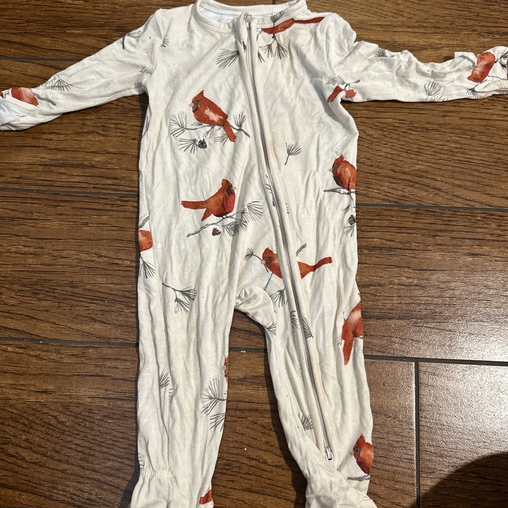 Kids One Piece with Cardinal Print
